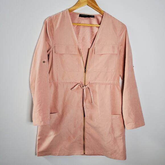 Minkpink dusty rose zip front lightweight shacket/ jacket XS - Picture 1 of 8